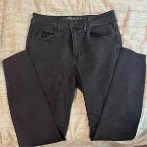 Black American Eagle High-Rise Jeans
